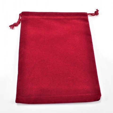 Dice Bag - Suedecloth Red - Large - Chessex